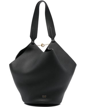KHAITE "Lotus" Small Tote Bag - Black