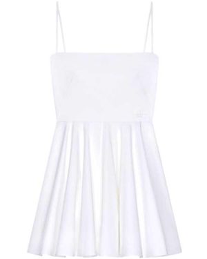 Givenchy Poplin Mini-jurk Met Split - Wit