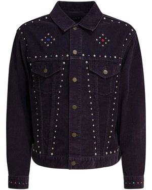 Needles Naalden Corduroy Jasje - Blauw