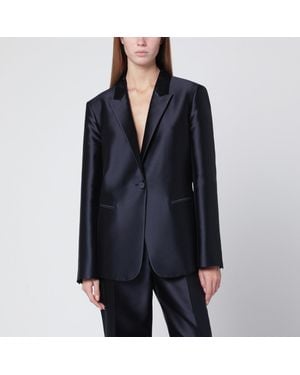 Alberta Ferretti Single Breasted Jacket - Blue