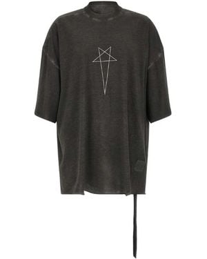 Rick Owens T-shirt Tommy T Vervaagd Zwart/zilver