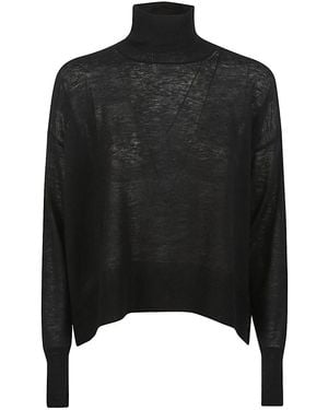 C.t. Plage Cashmere High Neck Jumper - Black
