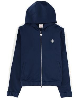 CASABLANCA Essential Zip-Up Hoodie For - Blue