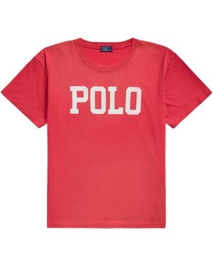 Polo Ralph Lauren Logo Cotton T-Shirt - Red
