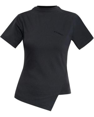 Vetements Logo Shifted T Shirt - Black