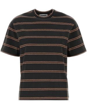 Jil Sander T-Shirt Cn Ss Emb - Black