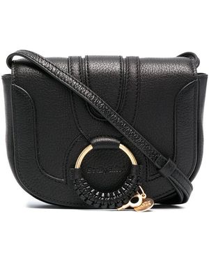 See By Chloé Zie Door Chloé Hana Mini Leather Crossbody Tas - Zwart