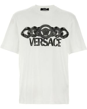 Versace 'Medusa' Logo Print T-Shirt - Grau