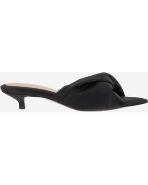 Carven Satin Heeled Sandalen - Schwarz