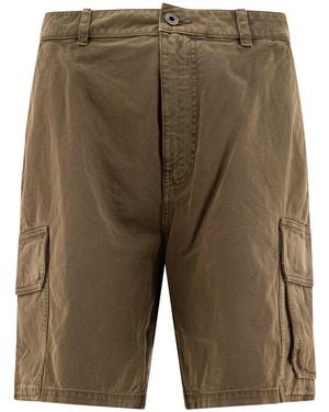 Loewe Cotton Cargo Shorts - Green