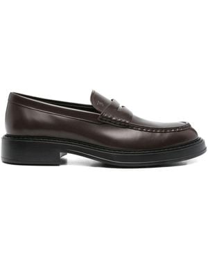 Tod's Leather Loafers - Black