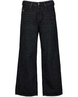 DIESEL 2001 D-Macro Ruimvallende Jeans - Zwart