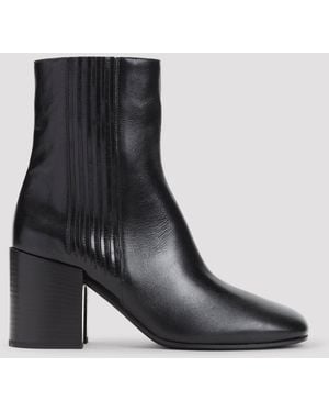 Dries Van Noten Calf Leather Bootie - Black
