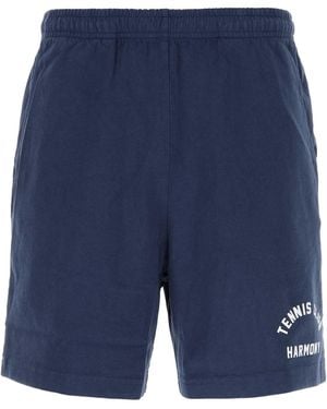 Harmony Cotton Bermuda Shorts - Blue