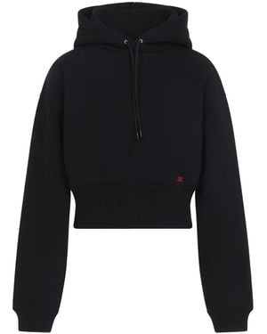 Celine Sudadera con capucha corta - Negro