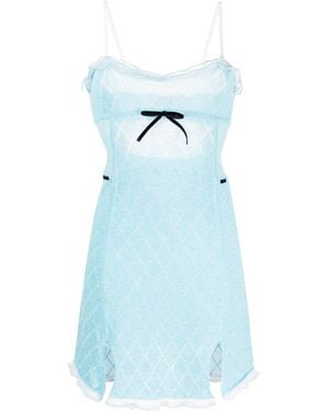 Cormio Dessous inspirierte Kleid - Blau