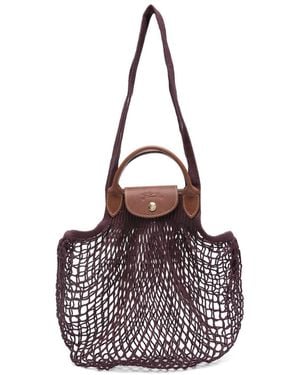 Longchamp Auberginen Damen Tasche - Lila