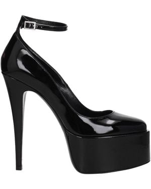 Paris Texas Black Leather Sandal