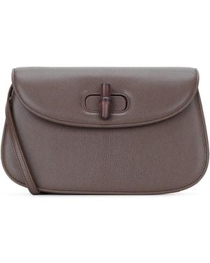 Gucci Hbg Bamboo Shoulder - Grey
