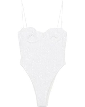 Oséree Bañador Con Lentejuelas - Blanco