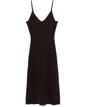 Officine Generale Marga Dress Italian Merino Wool Clothing - Black