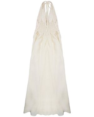 sexy a line dresses Unique A-line Tulle Backless Beaded Slit Sexy Prom Dresses, FC4035  Dairy  Bridal