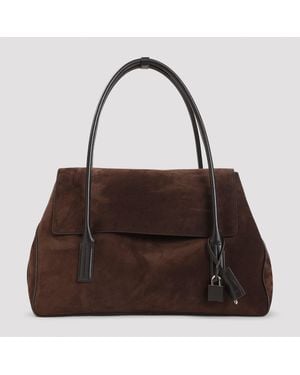 Tom Ford Large Suede Shoulder Bag - Brown