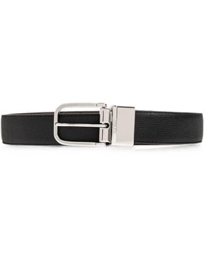 Paul Smith Leather Reversible Belt - White