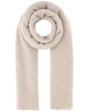 LeKasha Sand Cashmere Meribel Scarf - Natural
