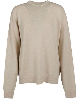 Balenciaga Pull d'équipage en cachemire - Neutre