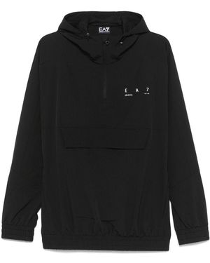 EA7 Logo Track Jacke - Schwarz