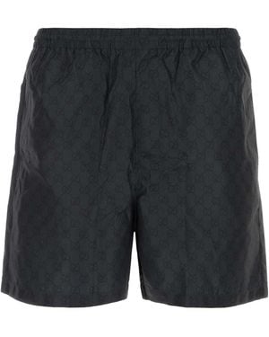 Gucci Printed Swim Shorts - Gray