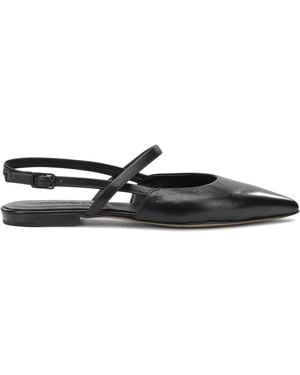Pomme D'or Ballerine Slingback In Pelle Ballerinas Black - White