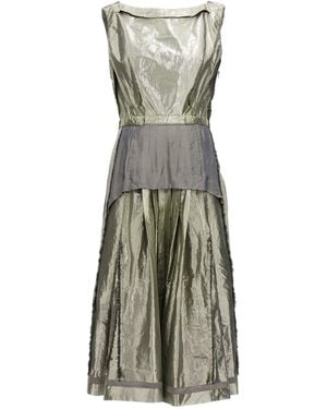 Maison Margiela Laminiertes Kleid - Grau