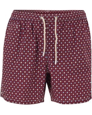 MC2 Saint Barth Zwempak Met Microprint - Rood