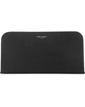 Saint Laurent Leather Wallet - Black