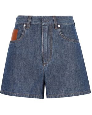 Fendi Denim Shorts - Blue