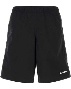 Jil Sander Stretch Nylon Swimming Shorts - Black