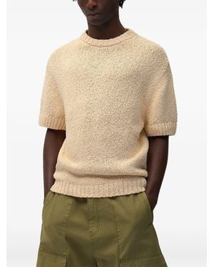 Arte' Back Graphic Knit T'Shirt - Natural