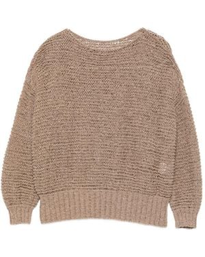 Base London Pullover aus Basis-Baumwollmischung - Natur