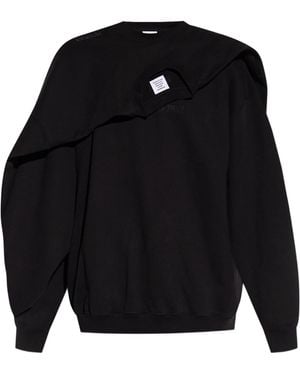 Vetements Gelaagde Katoenen Sweater - Blauw