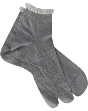 Antipast Tabi-Socken aus Lurex und Baumwolle - Grau