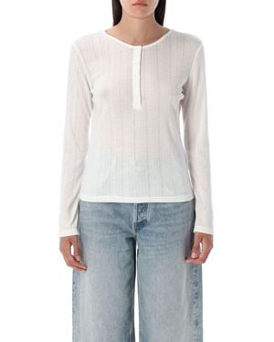 Anine Bing Top Beige - Weiß