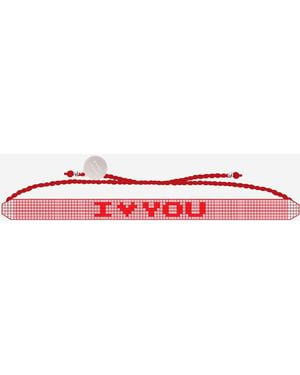 Sorbet Island Glass Pearl Bracelet - Red