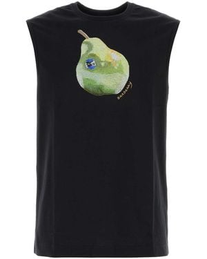 Burberry Stretch Cotton Tank Top - Black