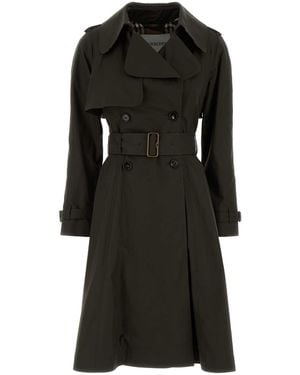 Burberry Cotton Trench Jacket - Black