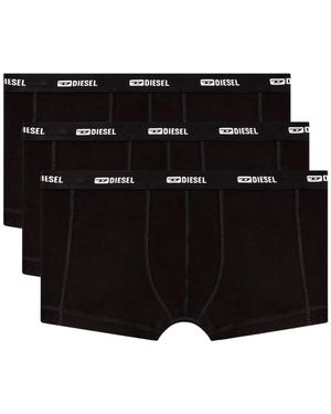 DIESEL 3 Pack Boxer Con Logo - Black