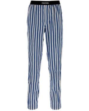 Tom Ford Stripes Pyjama - Blue