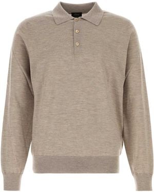 Brioni Dove Cashmere Blend Polo Shirt - Natural