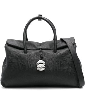 Zanellato Dotta Centauro Xl Lederhandtasche - Schwarz